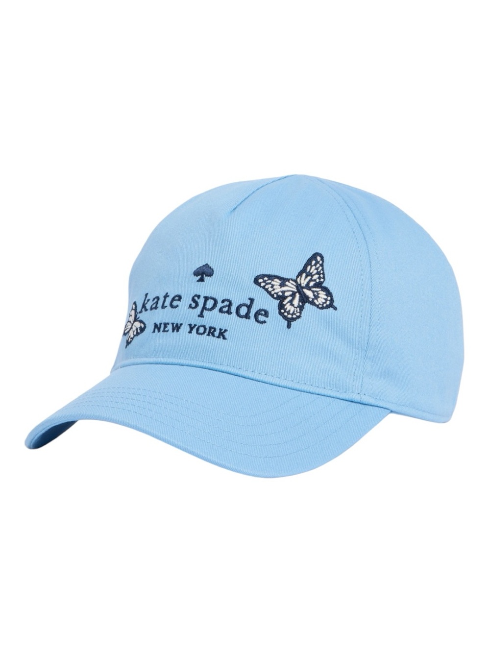 New kate spade light blue butterfly embroidered cap